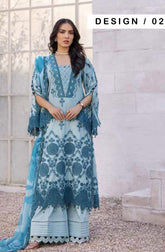 Adan’s Embroidered Lawn Suit-D2